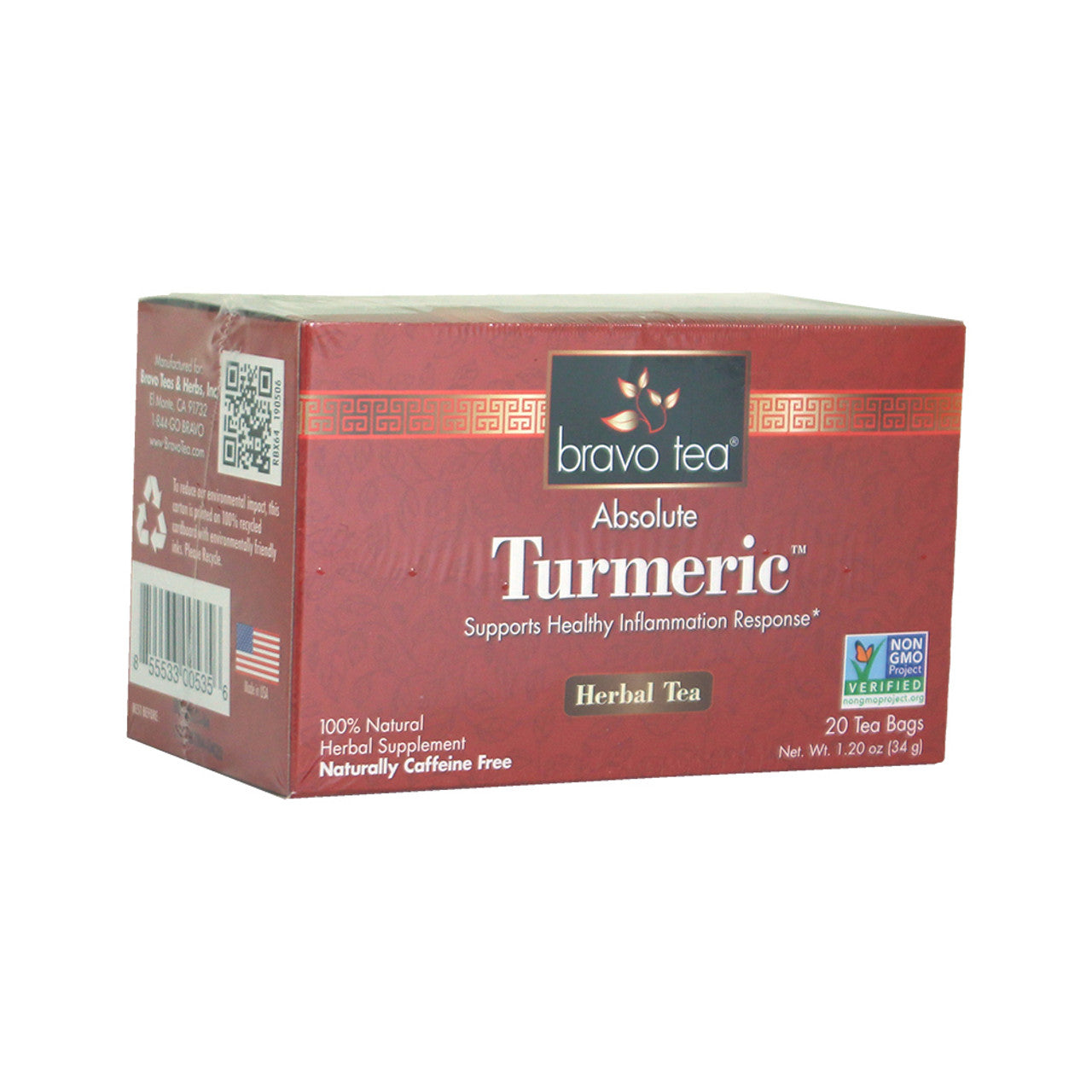 Bravo: Absolute Turmeric Tea - 20 Bags