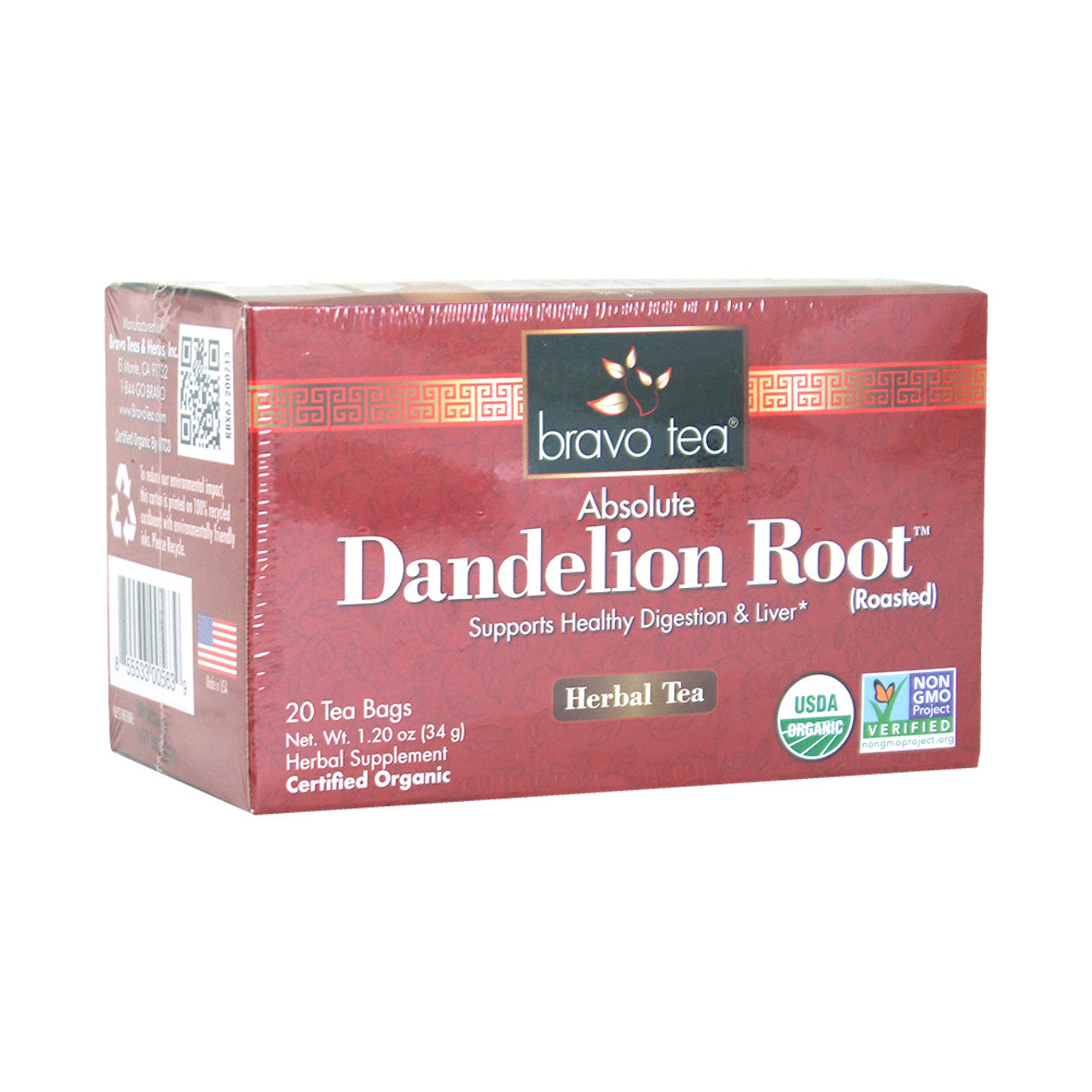 Bravo: Absolute Dandelion Root Tea - 20 Bags