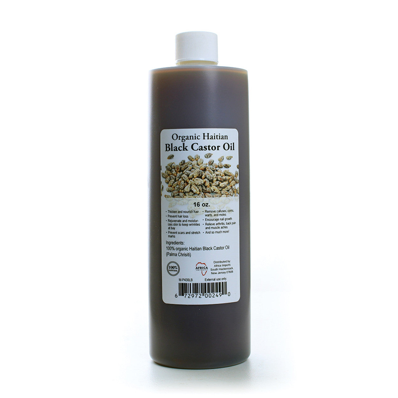 Organic Haitian Black Castor Oil - 1 Lb.