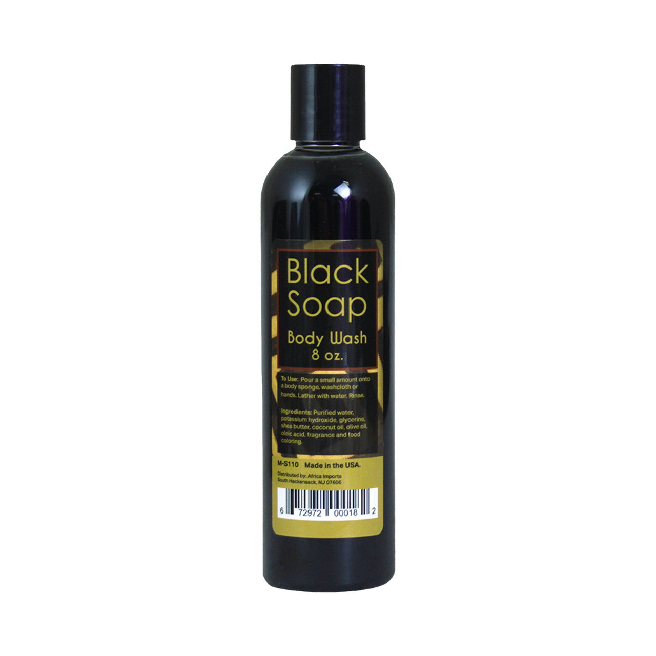 Liquid Black Soap/Body Wash - 8 oz.