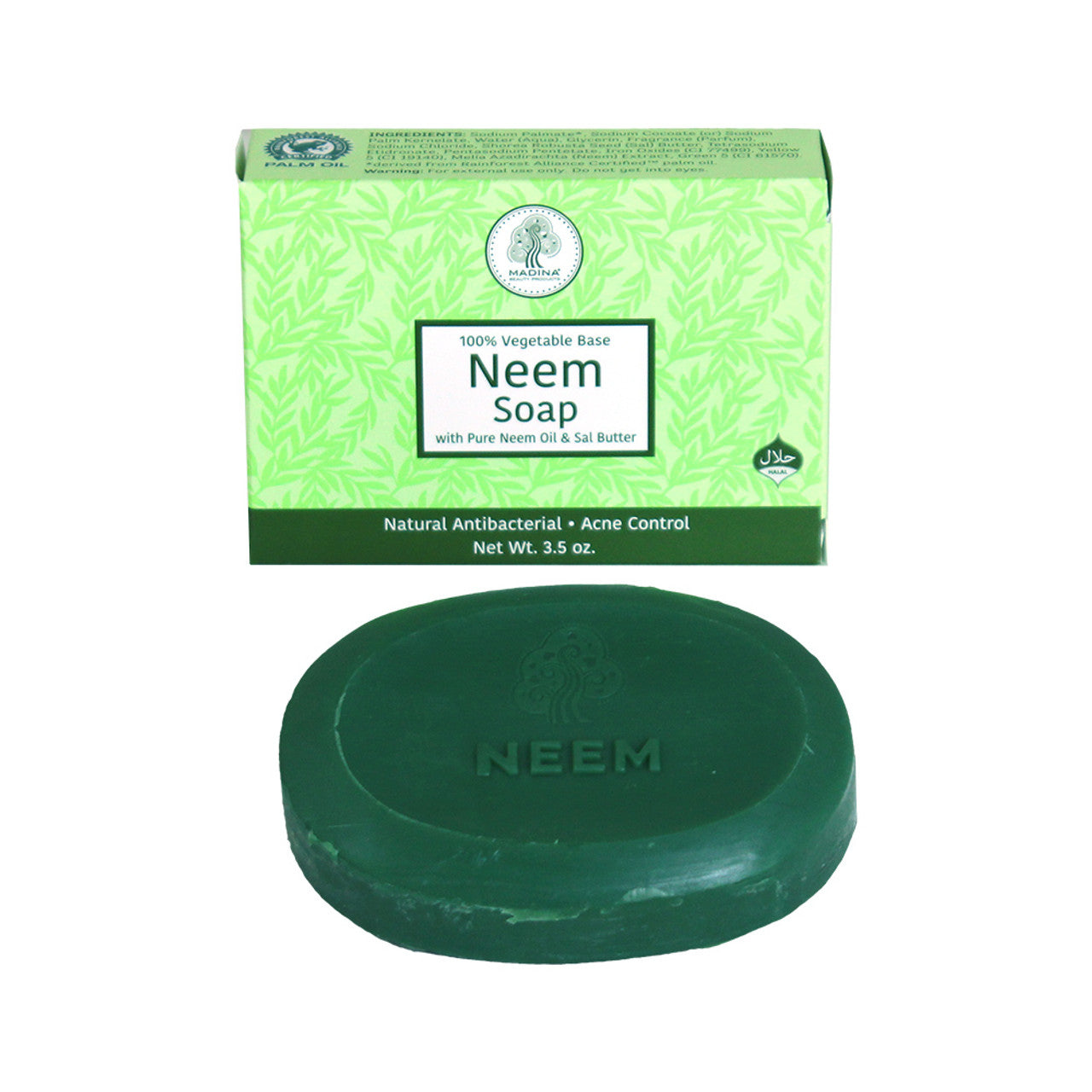 Madina: Neem Oil Soap - 3.5 oz.
