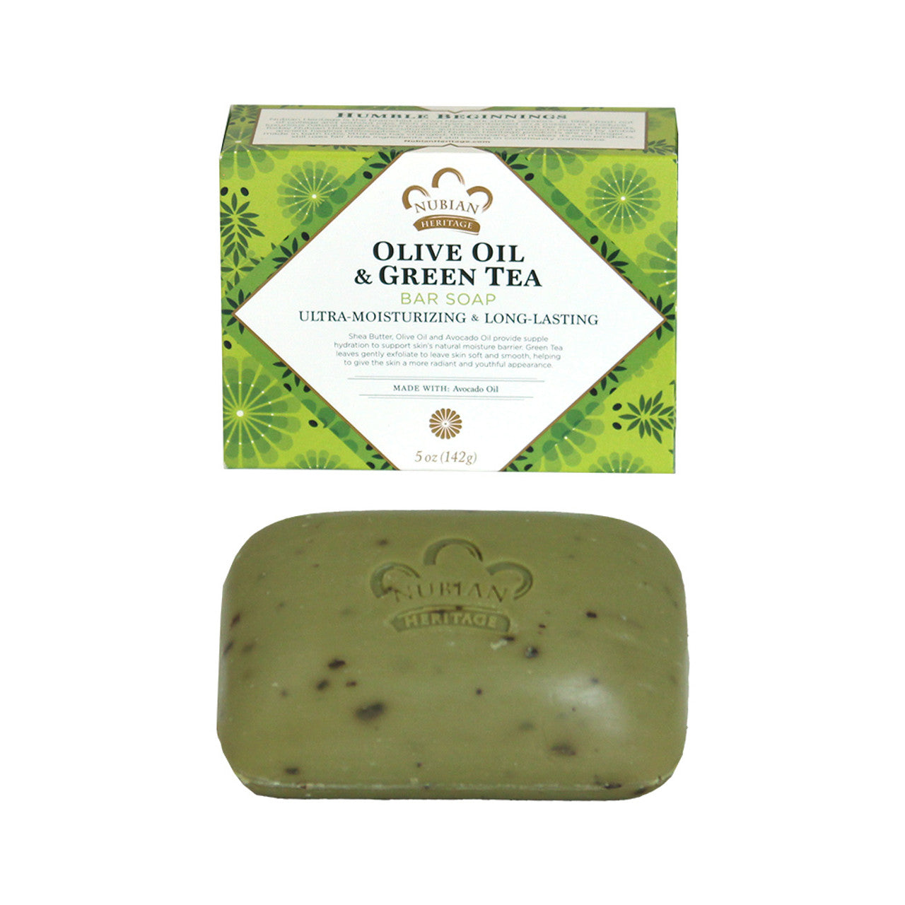 Nubian Heritage: Olive & Green Tea Soap - 5 oz.