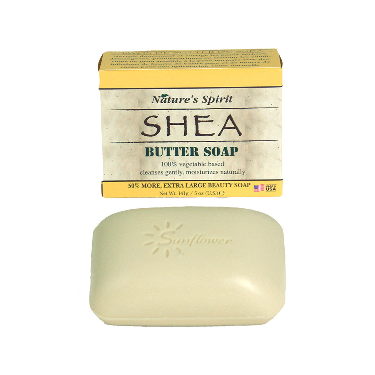 Nature's Spirit: Raw Shea Butter Soap - 5 oz.