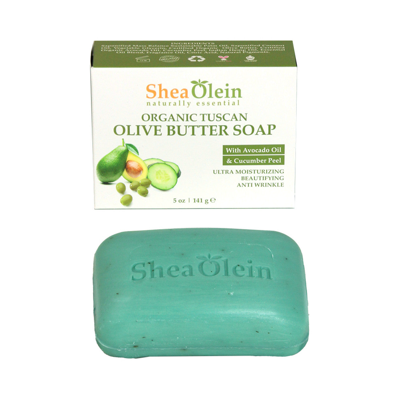 Shea Olein: Organic Tuscan Olive Butter Soap - 5 oz.