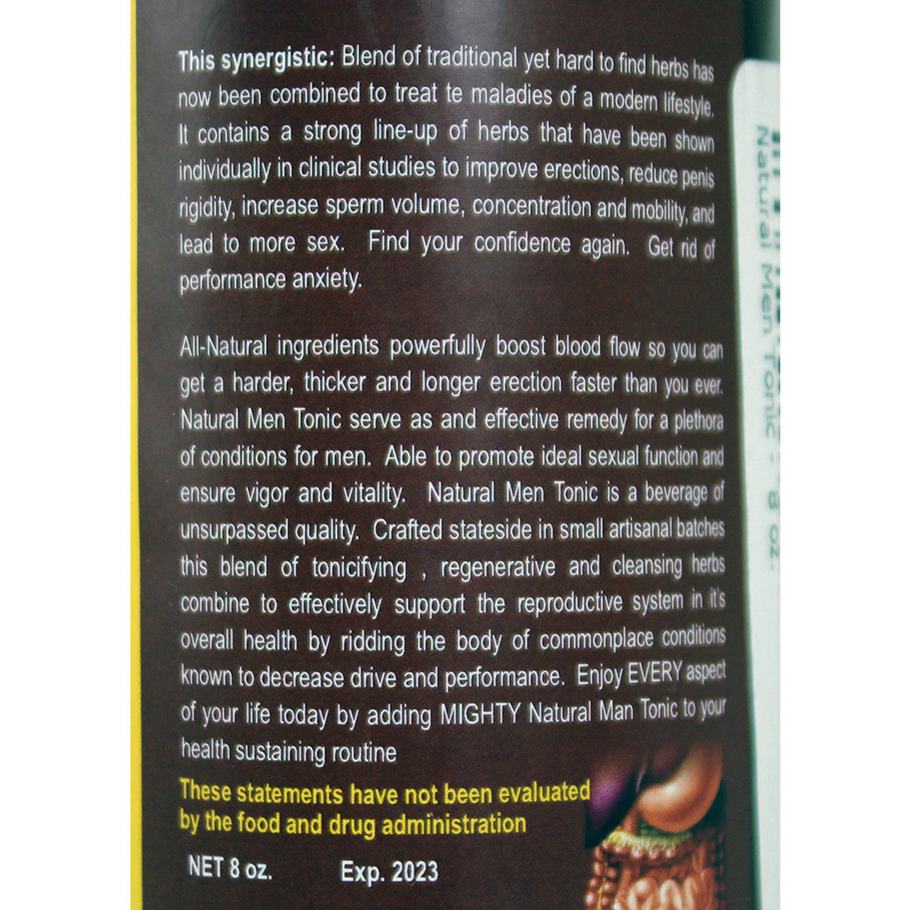 Natural Men Tonic - 8 oz.