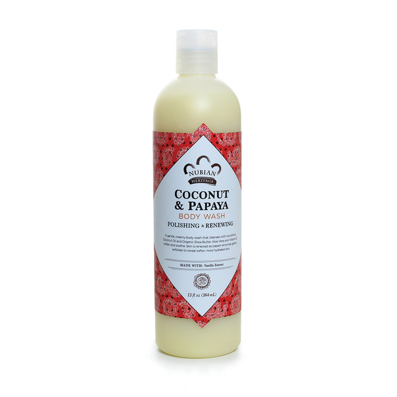 Nubian Heritage: Coconut & Papaya Body Wash - 13 oz.