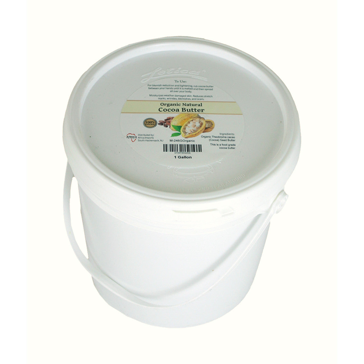 Organic Cocoa Butter - 1 Gallon