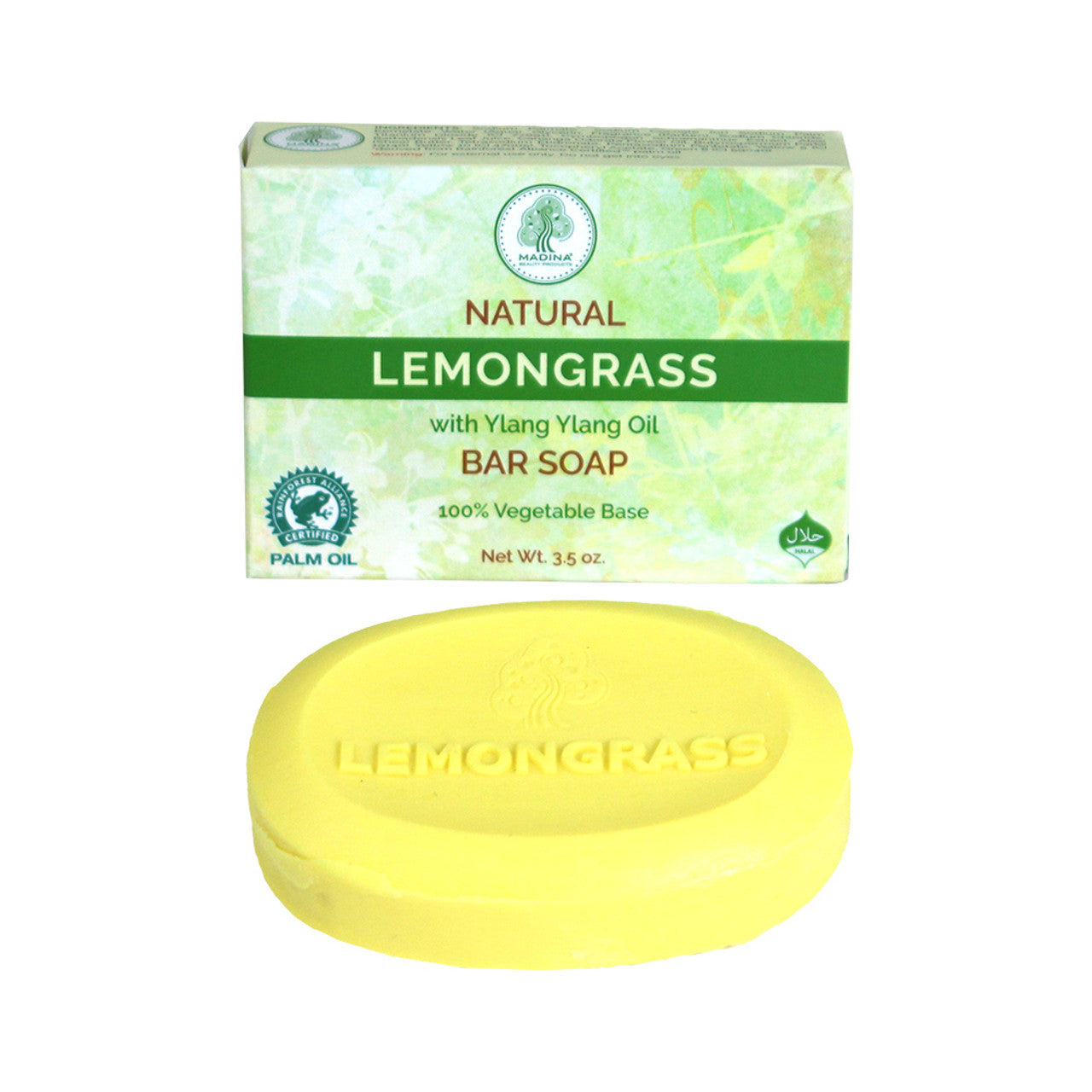 Madina: Natural Lemongrass Soap - 3½ oz