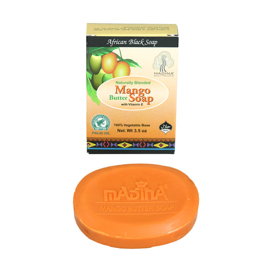 Madina: Mango Butter African Black Soap - 3½ oz.