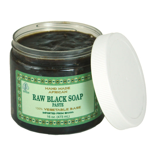 Ghanaian Raw Black Soap Paste - 16 oz.