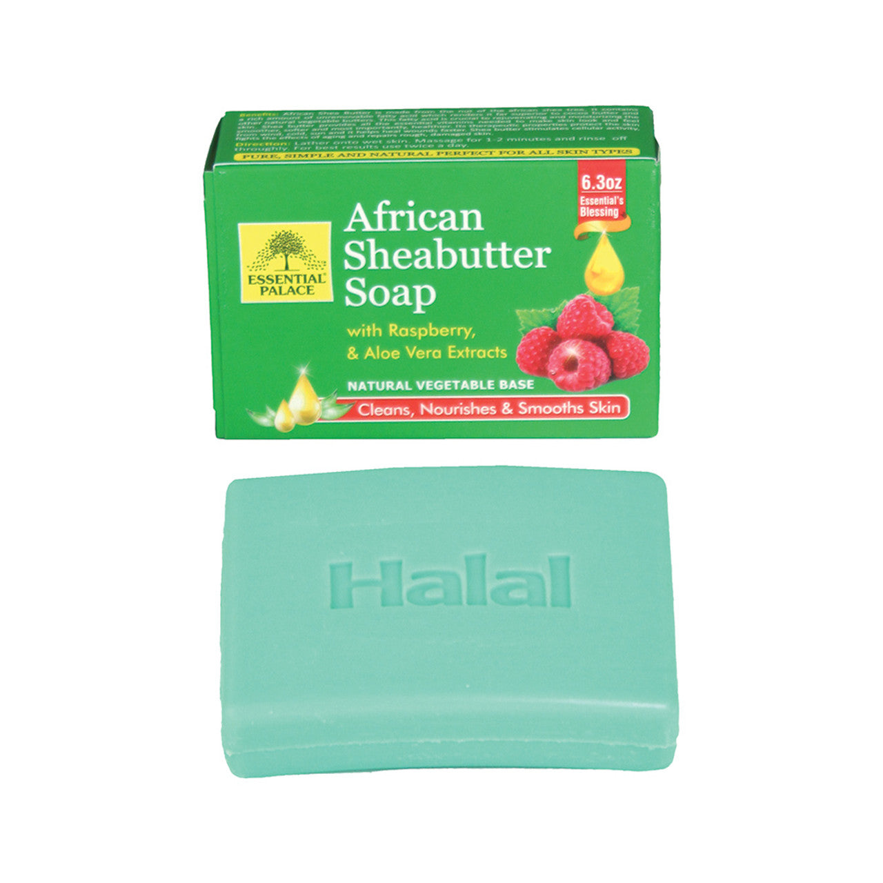 Essential Palace: African Shea Butter & Raspberry Soap - 6.3 oz.