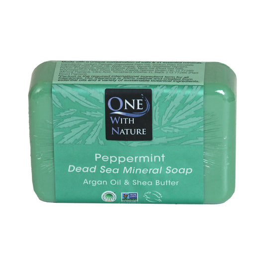 Dead Sea Minerals: Peppermint Soap - 7 oz.