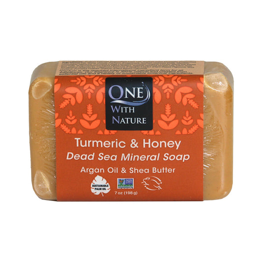Dead Sea Minerals: Turmeric & Honey Soap - 7 oz.