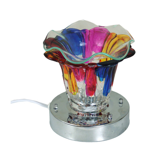 Electric Oil Burner Lamp: Floral Colors