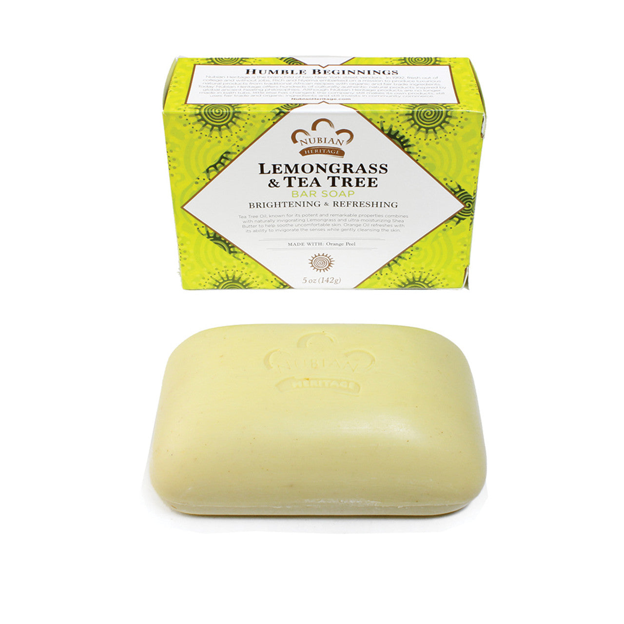 Nubian Heritage: Lemongrass & Tea Tree Soap - 5 oz.